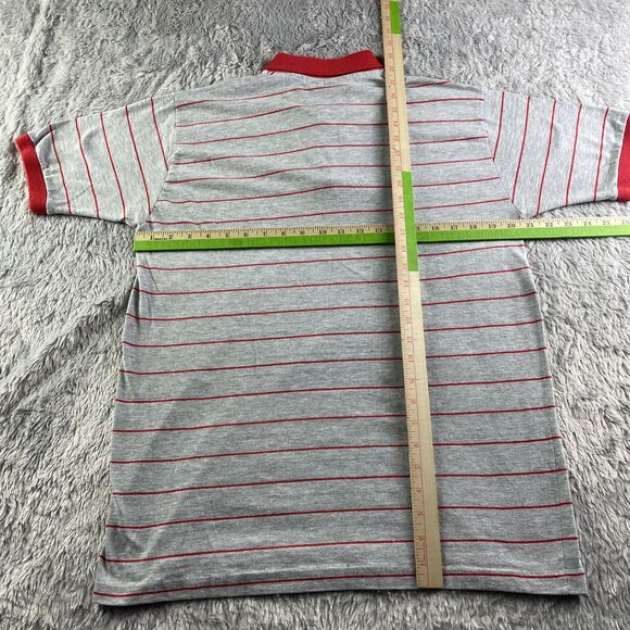 Vintage UNLV Runnin Rebels Polo Shirt Mens Extra Large Gray Red USA Made 90s - Picture 8 of 9